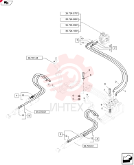 FLEXIBLE HOSE,12.7mm ID x 620mm L 87619508 (1)