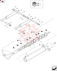 HYDRAULIC CYLINDER,Double Acting, 50mm Rod, 90mm Bore, 726.7mm Stroke