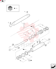 HYDRAULIC CYLINDER,Double Acting, 44.5mm Rod, 82.6mm Bore, 777mm Stroke