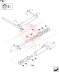 HYDRAULIC CYLINDER,Double Acting, 40mm Rod, 80mm Bore, 684.5mm Stroke