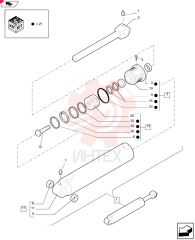 CYLINDER,Double Acting, 63.5mm Rod, 127mm Bore, 907mm Stroke