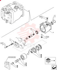 HYDRAULIC PUMP,71 CC 87735164 (3)