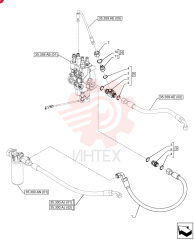 HOSE,19.05mm ID x 1050mm L, SAE 100R1 84159455 (3)