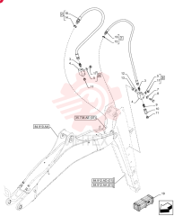 HYDRAULIC HOSE,19.05mm ID x 1650mm L 85819621 (1)