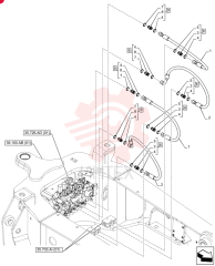 HOSE,9.53mm ID x 825mm L, SAE 100R16