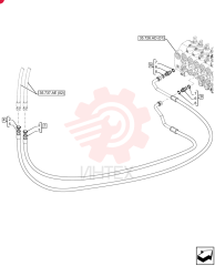 FLEXIBLE HOSE,15.9mm ID x 1200mm L