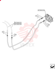 FLEXIBLE HOSE,12.7mm ID x 1250mm L