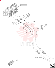 HOSE,9.53mm ID x 1160mm L, SAE 100R16