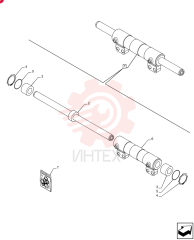 STEERING CYLINDER,Double Acting, 36mm Rod, 63mm Bore, 245mm Stroke 84264405 (2)