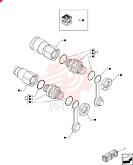 HYD CONNECTOR,1-1/16-12 ORB x 1-1/16-12 ORB