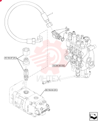 HOSE,15.88mm ID x 940mm L, SAE 100R16