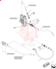HOSE,19.05mm ID x 1050mm L, SAE 100R1 84159455 (4)