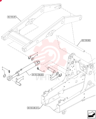 HYDRAULIC CYLINDER,Double Acting, 50.8mm Rod, 88.9mm Bore, 725mm Stroke 87529650 (1)
