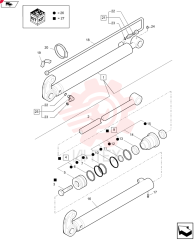 HYDRAULIC CYLINDER,Double Acting, 44.5mm Rod, 76.2mm Bore, 1050mm Stroke