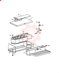 WET BATTERY,12V, 1000CCA, US