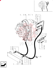 FITTING,1 7/16"-12 ORFS x 1 1/16"-12 ORB