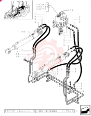 FITTING,1" - 14 ORFS x 7/8" - 14 ORB 83963000 (1)