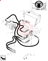 HYD CONNECTOR,11/16-16 ORS x 7/16-20 UNF-2A 85802640 (1)