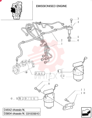PIPE SET,6 mm DIA x 625 mm L