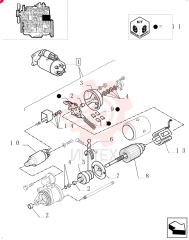 STARTER MOTOR,12V, 3.1kW 82005342 (2)