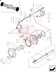 STEERING KNUCKLE,4 Holes (King Pin Fixing), 6 Holes (Hub Side), 65mm ID (Seal Ring Seat) 85805981 (1)