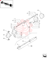 STEERING KNUCKLE,4 Holes (King Pin Fixing), 6 Holes (Hub Side), 65mm ID (Seal Ring Seat) 85805981 (3)