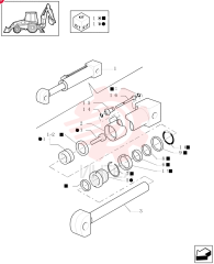 HYDRAULIC CYLINDER,50mm Rod, 709mm Stroke