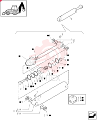 HYDRAULIC CYLINDER 87410321