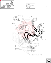 HYD CONNECTOR,13/16" - 16 ORFS x 3/4" - 16 ORB