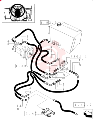 HYD CONNECTOR,11/16-16 ORS x 7/16-20 UNF-2A