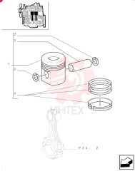 PISTON & RINGS KIT 87801050