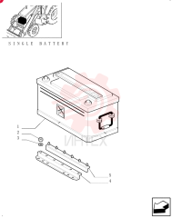DRY BATTERY,12V, 960CCA