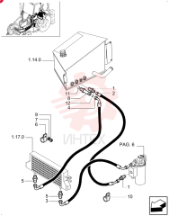 HYD CONNECTOR,1-11/16-12 ORFS x 1-5/16-12 ORB