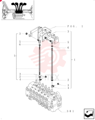 TIE-ROD,M8 x 156.5mm L
