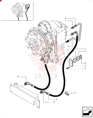 FITTING,1 7/16"-12 ORFS x 1 1/16"-12 ORB 85803486 (1)