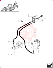 FLEXIBLE HOSE,6.35mm ID x 1450mm L