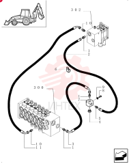 HYD CONNECTOR,1-7/16" - 12 ORFS x 1-5/16" - 12 ORB
