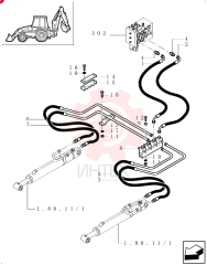 FLEXIBLE HOSE,12.7mm ID x 620mm L