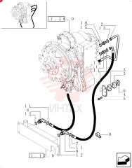 FITTING,1 7/16"-12 ORFS x 1 1/16"-12 ORB 85803486 (1)