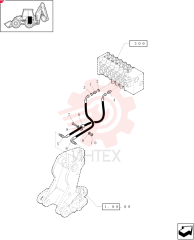 HYD CONNECTOR,1-3/16"-12 ORS x 1-1/16"-12 SAE O-Ring 390937S36 (2)
