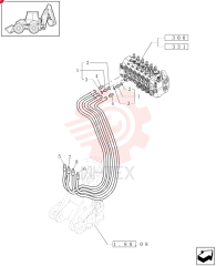 HYD CONNECTOR,1-3/16"-12 ORS x 1-1/16"-12 SAE O-Ring 390937S36 (1)