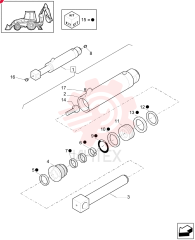 HYDRAULIC CYLINDER 87410336