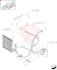 HYD CONNECTOR,1-11/16-12 ORFS x 1-5/16-12 ORB 85802801 (2)
