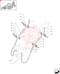 HYDRAULIC HOSE,19.05mm ID x 950mm L