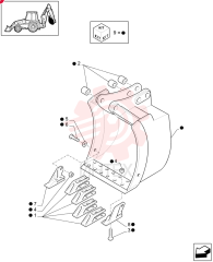 BUCKET TOOTH SHANK 85811440 (5)