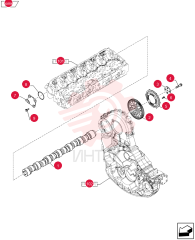 Схема (F3DFA613B*E003) - ENGINE 504384985 - 84250911 W/BRAKE 504384173