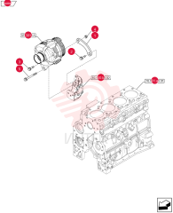 ALTERNATOR,24V, 70A, W/ Pulley 4892318 (2)