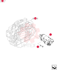 STARTER MOTOR,24V, 4kW