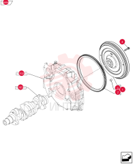 ENGINE FLYWHEEL 504221729