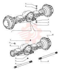 LIVE FRONT AXLE 76032553